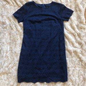 Navy Lace overlay Dress